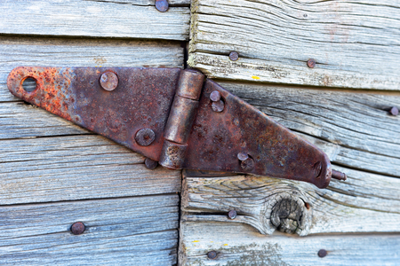 Old Rusted Door Hinge