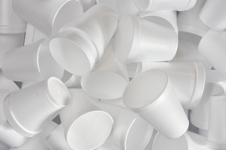 White Disposable Coffee Cup Background