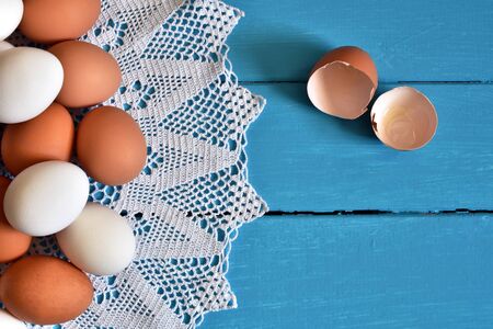 Brown and White Eggs