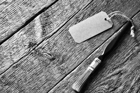 Single Paint Brush with Price Tagの写真素材