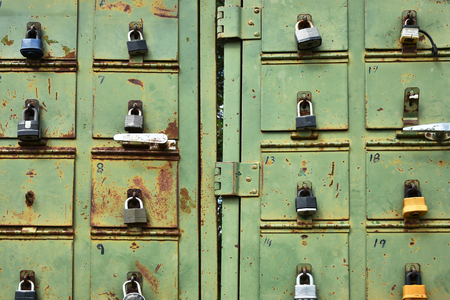 Old Rusted Mailboxes