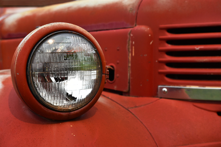 Old Vintage Headlightの写真素材