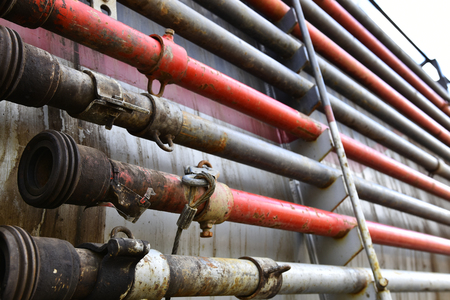 Used Industrial Pipe Background