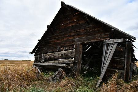 Old Agricultural Storage Shedの写真素材