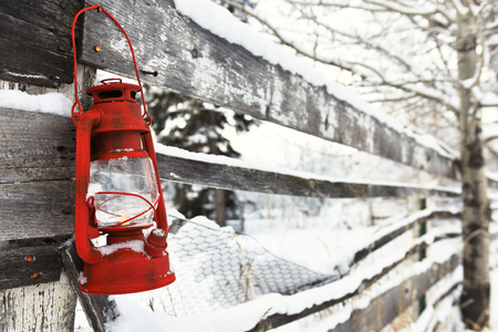 Old Red Lanternの写真素材