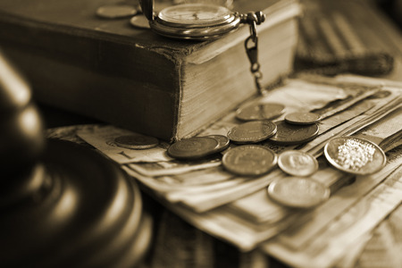 Vintage Currencyの写真素材