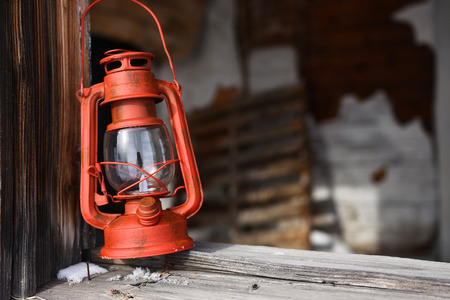 Old Red Lanternの写真素材