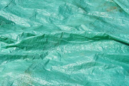 Green Plastic Tarp Abstractの写真素材