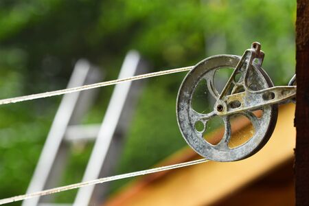Outdoor Laundry Lineの写真素材