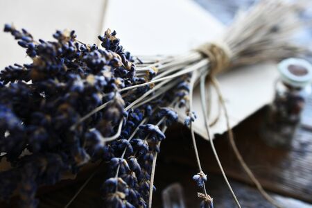 Dried Lavender and Old Writing Paper