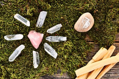 Rose Quartz Crystal Grid