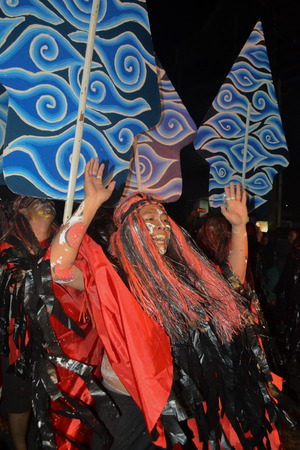 Cultural Parade "Jogja Puppet Carnival Night" 260th Anniversary of Yogyakarta October 7, 2016のeditorial素材