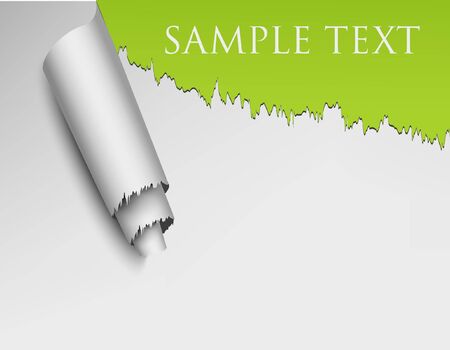 Ripped Wall Paper With Sample Textのイラスト素材