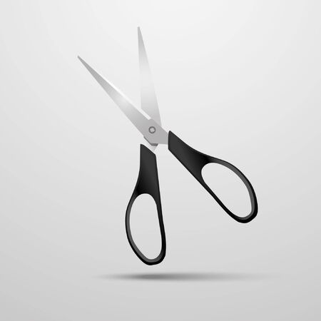 scissors on a white backgroundのイラスト素材