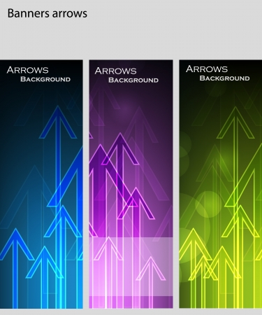 Abstract arrows banners   のイラスト素材