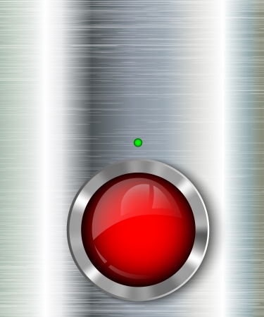 metal background with power button, illustrationのイラスト素材