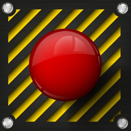 Red alarm shiny button on a tech beckgroundのイラスト素材
