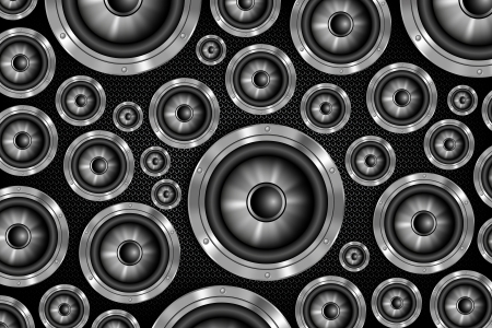 dark background consisting of the Speakerのイラスト素材