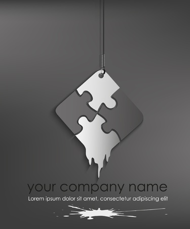   puzzle web icon design elementのイラスト素材