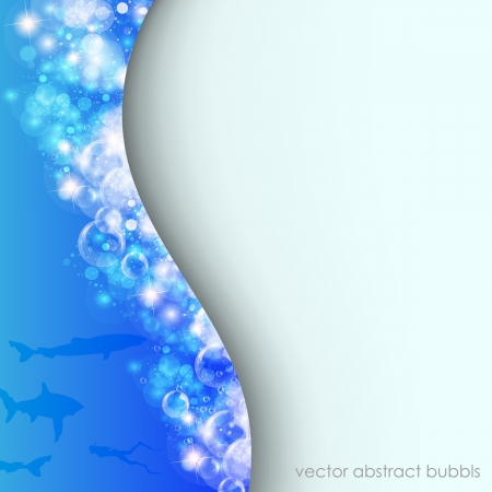 Blue water background illustration のイラスト素材