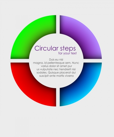colorful arrows circleのイラスト素材