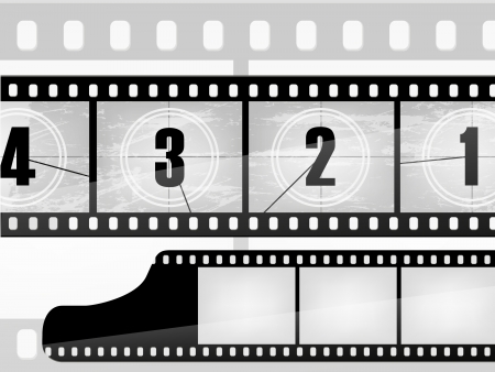 old movie countdown, filmのイラスト素材