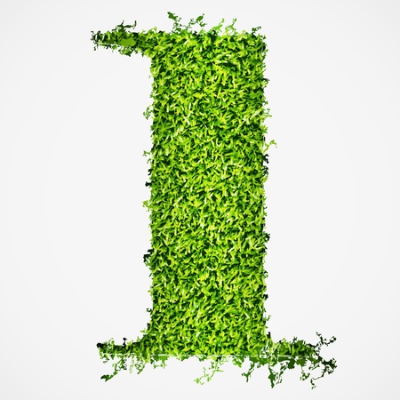 Number one grass texture  Vector illustrationのイラスト素材