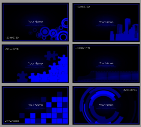 set of buisness cardのイラスト素材