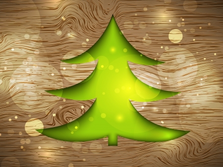 Christmas Tree  Postcard from the treeのイラスト素材