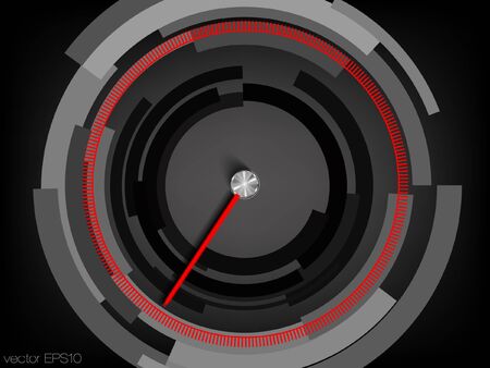 the concept of energy in the form of a speedometer, tachometerのイラスト素材