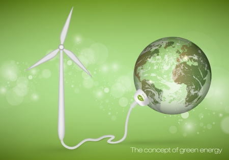 The concept of green energyのイラスト素材