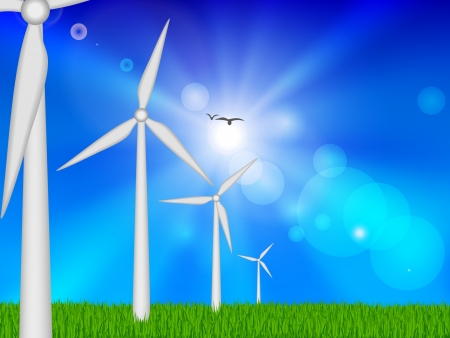 The concept of green energyのイラスト素材