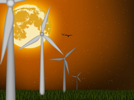 The concept of green energyのイラスト素材