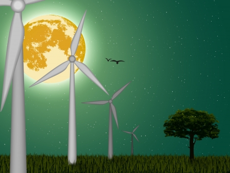 The concept of green energyのイラスト素材