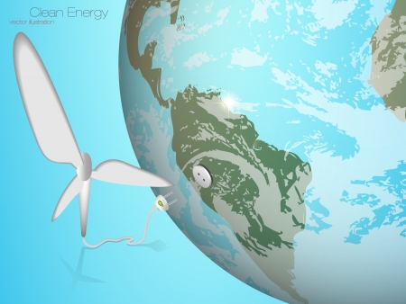The concept of green energyのイラスト素材