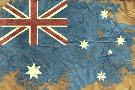 Vintage Australian Flagのイラスト素材
