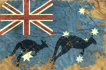 Vintage Australian Flagのイラスト素材