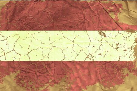 Vintage Austrian flagのイラスト素材