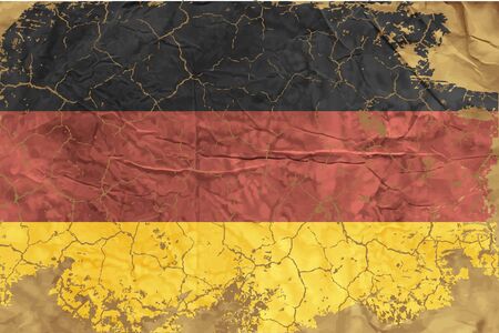 Vintage German flagのイラスト素材