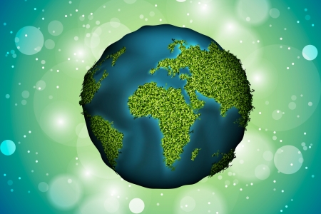 Green Planet of the grass and the blue oceanのイラスト素材