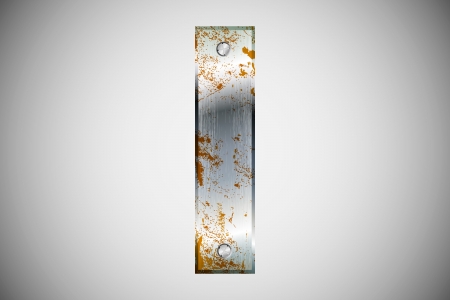 Metal letters of the alphabet Iのイラスト素材