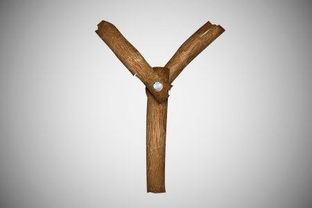 Wooden alphabet letter Yのイラスト素材
