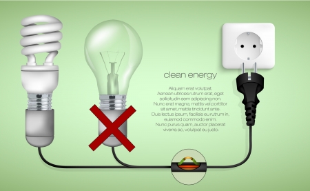 concept of clean energy in the homeのイラスト素材
