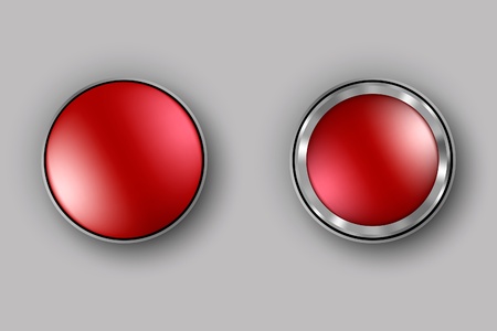 Vector red button switchのイラスト素材