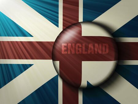 British flag with the raysのイラスト素材