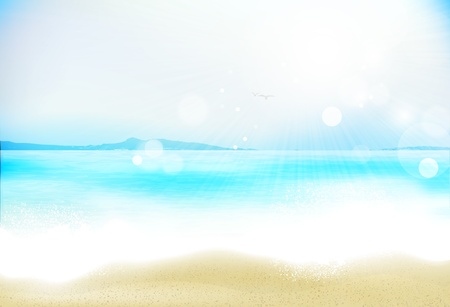Azure beachのイラスト素材