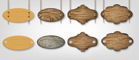 wooden signsのイラスト素材