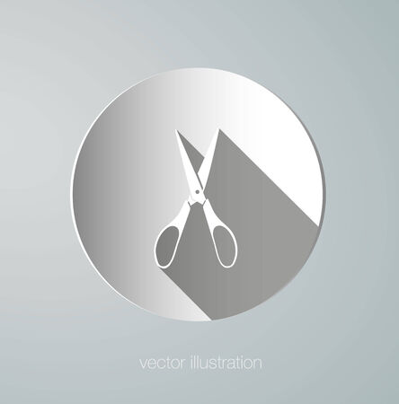 vector icon paper scissorsのイラスト素材