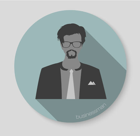 businessman web iconのイラスト素材