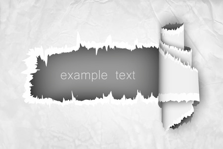 torn paper. hole in the notebook sheet in a cageのイラスト素材